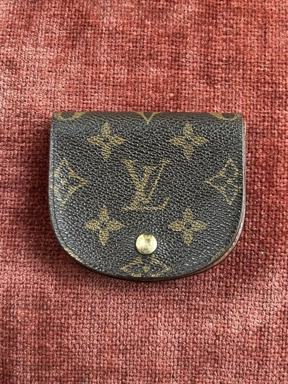 LOUIS VUITTON Monogram Porte Monnaie Gousset Coin Purse